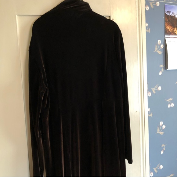 Moda Int’l Vintage Chocolate Brown Dress. Size XL. - Picture 9 of 12